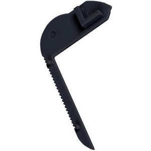 Изображение товара Правая боковая глухая заглушка для алюминиевого профиля DL18508 Black Donolux CAP 18508.1 Black