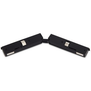 Изображение товара Токопроводящий соединитель для шинопроводов Slim Line Mini, DC 24В длина провода 10 мм, черный Donolux Slim Line Mini Connector 90 DLSM B