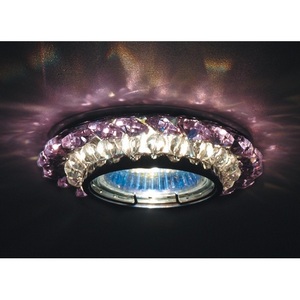 Изображение товара Встраиваемый светильник круглый хрустальный Donolux Downlight DL062.02.1/9 crystal/rose