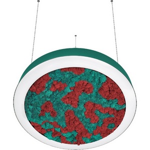 Изображение товара Подвесной светодиодный светильник Donolux Aura Moss DL600S54NW Moss RAL6033 бирюзовый-красный 54Вт