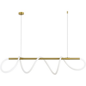 Изображение товара Подвесной светильник Donolux Tuba DLSP18900N1260Brass 70Вт неон D25xL3600мм 4000К, IP20, цвет арматуры латунь