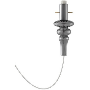 Изображение товара Декоративный стеклянный элемент Donolux Cascata Glass DL20751 Smoky Brass дымчатый с патроном 1хЕ14 40Вт провод 2000 мм