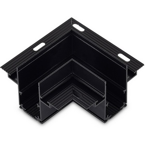 Изображение товара L-образный угол-соединитель для встраиваемого шинопровода DLT2512InB черный Donolux SPACE-Track system L corner12InB