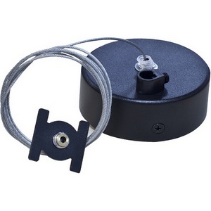 Изображение товара Подвесной комплект для магнитного шинопровода с отверстием для провода Donolux Magic track Suspension kit DLMBlack1