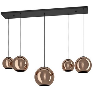 Изображение товара Подвесной светильник Eglo Cordoba 390388 5X40W(E27), сталь, черный, медный