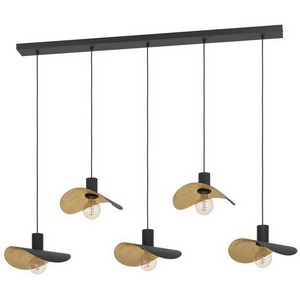 Изображение товара Подвесной светильник Eglo Saceda 390396 5X40W(E27) сталь, черный, золотой