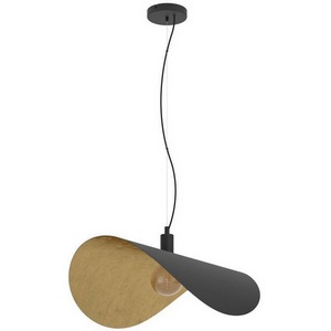 Изображение товара Подвесной светильник Eglo Saceda 390429 1X60W(E27) сталь, черный, золотой