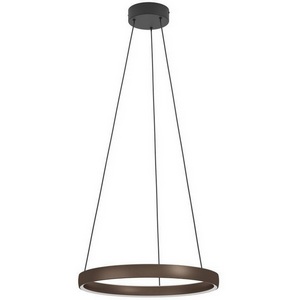 Изображение товара Подвесной светильник светодиодный Eglo Trabuco 390451 с регулировкой цветовой температуры 2X25W LED 2200-6500K, 4800lm, алюминий, сталь, черный, коричневый, белый