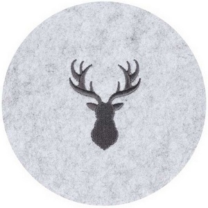 Изображение товара Салфетка для сервировки декоративная (плейсмат) Eglo Andasibe 420167 B3, D100, полиэстер, серый