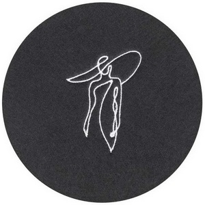 Изображение товара Салфетка для сервировки декоративная (плейсмат) Eglo Andasibe 420187 B3, D100, полиэстер, черный, белый