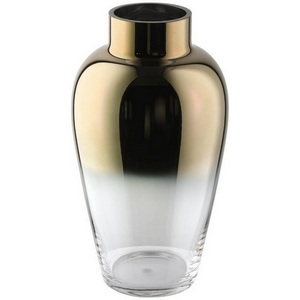 Изображение товара Ваза декоративная Eglo Kenyasi 421363 H325, D180, стекло, прозрачный, золотой, зеркальный