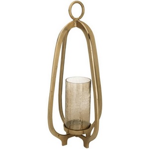 Изображение товара Подсвечник Eglo Ibusuki 422115 H720, D350, алюминий/стекло, золотой, янтарный