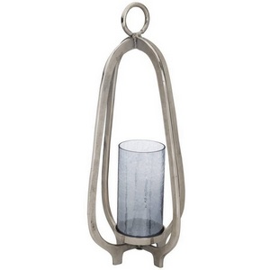 Изображение товара Подсвечник Eglo Ibusuki 422117 H720 алюминий, стекло никель, синий