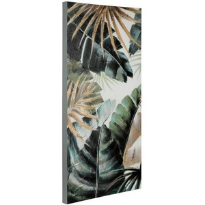 Изображение товара Картина Eglo Alaminos 423046 L450, B37, H900, холст, дерево, пастельный темно-зеленый, золотой