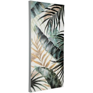 Изображение товара Картина Eglo Alaminos 423047 L450, B37, H900, холст, дерево, пастельный темно-зеленый, золотой