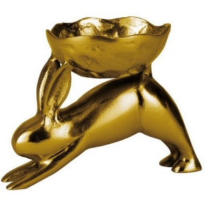 Изображение товара Статуэтка Заяц с чашей Eglo Ambalava 427299 L200, B120, H150, алюминий, золотой