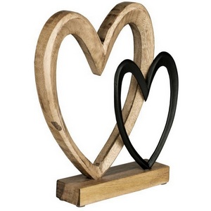 Изображение товара Фигурка Сердца Eglo Tomamae 427557 L250, B50, H270 алюминий, дерево, натуральный, черный