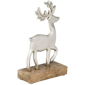 Изображение товара Фигурка Олень Eglo Baliguian 427572 L130, B50, H200 алюминий, дерево, никель, натуральный