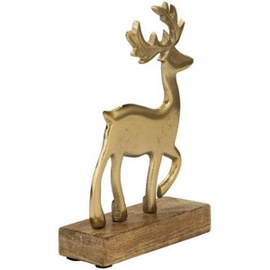 Изображение товара Фигурка Олень Eglo Baliguian 427573 L130, B50, H200 алюминий, дерево, золотой, натуральный