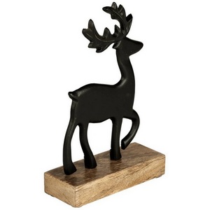 Изображение товара Фигурка Олень Eglo Baliguian 427574 L130, B50, H200 алюминий, дерево, черный, натуральный