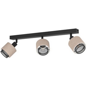 Изображение товара Спот Eglo Rosley 43658 3x40W(E14), сталь, черный, текстиль, натуральный