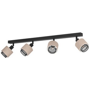 Изображение товара Спот Eglo Rosley 43659 4x40W(E14), сталь, черный, текстиль, натуральный