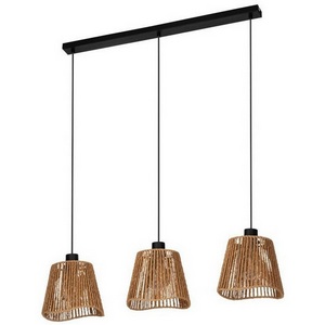 Изображение товара Подвесной светильник Eglo Lavister 44073 3х60W (E27 сталь черный/бумага, натураль