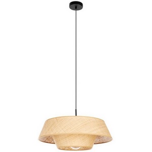 Изображение товара Подвесной светильник Eglo Marford 44096 1х60W (E27) сталь черный /рогожа, натуральный