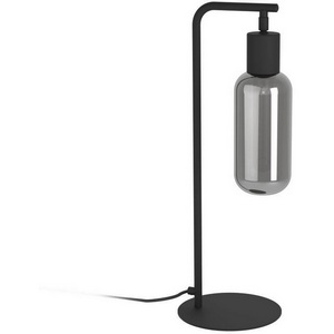 Изображение товара Настольная лампа Eglo Majone 901007 1х4W (E27) сталь, дерево, черный/затемненное стекло