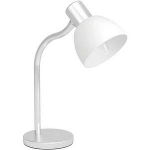 Изображение товара Настольная лампа Eglo Macere 901061 1х60W (E27) сталь, черный, текстиль, белый/стекло