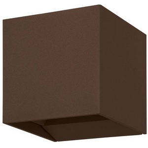 Изображение товара Уличный настенный светильник Eglo Calpino 3 901066 2X2,8W (LED), 3000K, 840lm, IP54 литой алюминий, коричневый/прозрачное стекло