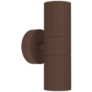 Изображение товара Уличный настенный светильник Eglo Tomelloso 902041 2X28W(GU10), IP44, алюминий, коричн, стекло, прозрачн