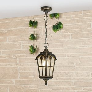 Изображение товара Уличный светильник подвесной IP44 H черное золото Elektrostandard Mira