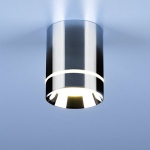 Изображение товара Накладной светильник светодиодный круглый 4000 к DLR021 9W 4200K хром Elektrostandard Topper