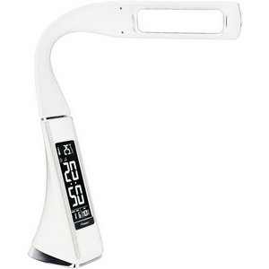 Изображение товара Настольная лампа led пластиковая арматура для школьника с часами, будильником, термометром белый Elektrostandard ELARA TL90220