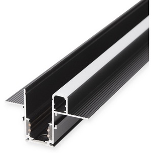 Изображение товара Шинопровод под гипсокартон 48V магнитный Elektrostandard Slim Magnetic встраиваемый с местом под светодиодную ленту чёрный 2м 85132/00