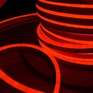 Изображение товара Светодиодная лента LS001 220V Elektrostandard Светодиодный гибкий неон 9,6W 120Led 2835 IP67 односторонний красный, 50м