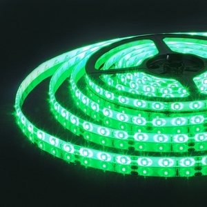 Изображение товара Светодиодная лента влагозащищенная 12V 60Led 4,8W IP65 Elektrostandard 2835 зеленый, 5м