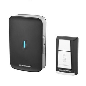 Изображение товара Звонок дверной беспроводной накладной DBQ19M 36M IP44 Elektrostandard DBQ19 WL черный