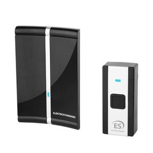 Изображение товара Звонок дверной беспроводной накладной DBQ20M 36M IP44 Elektrostandard DBQ20 WL черный