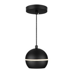 Изображение товара Подвесной светильник с черной арматурой светодиодный Черный Elektrostandard DLS023 в форме шара