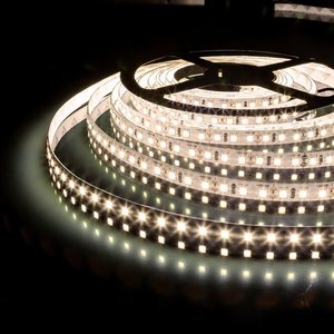 Изображение товара Светодиодная лента влагозащищенная 12V 120Led 9,6W IP65 Elektrostandard 2835 теплый белый, 5м