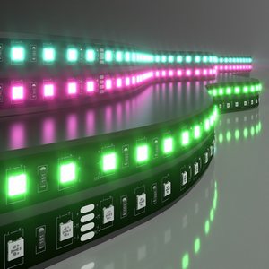 Изображение товара Светодиодная лента 24V 60Led 14,4W IP20 Elektrostandard Black 5050 RGB, Black, 5м