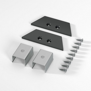 Изображение товара Комплект заглушек Elektrostandard ZL-2-ALP022 черный для накладного алюминиевого профиля (1 пара)