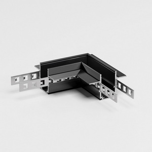 Изображение товара Коннектор угловой для встраиваемого шинопровода под ГКЛ 9,5мм (черный) Elektrostandard Slim Magnetic 85214/00