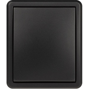 Изображение товара Выключатель накладной одноклавишный с подсветкой (антрацит) ЭРА 11-1202-05