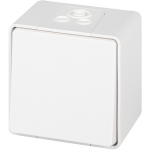 Изображение товара Проходной переключатель накладной одноклавишный (белый) IP55 ЭРА 11-1503-01