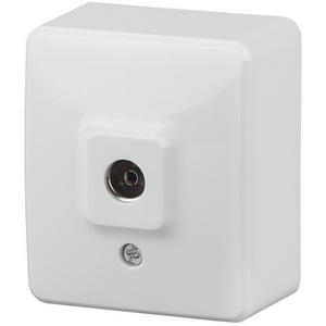 Изображение товара ТВ-розетка накладная (белый) ЭРА 11-3201-01