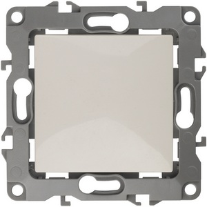 Изображение товара Проходной переключатель одноклавишный встраиваемый (слоновая кость) ЭРА 12-1103-02