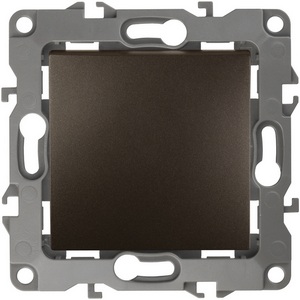 Изображение товара Проходной переключатель одноклавишный встраиваемый (бронза) ЭРА 12-1103-13